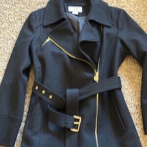 Michael Kors black wool coat size L
